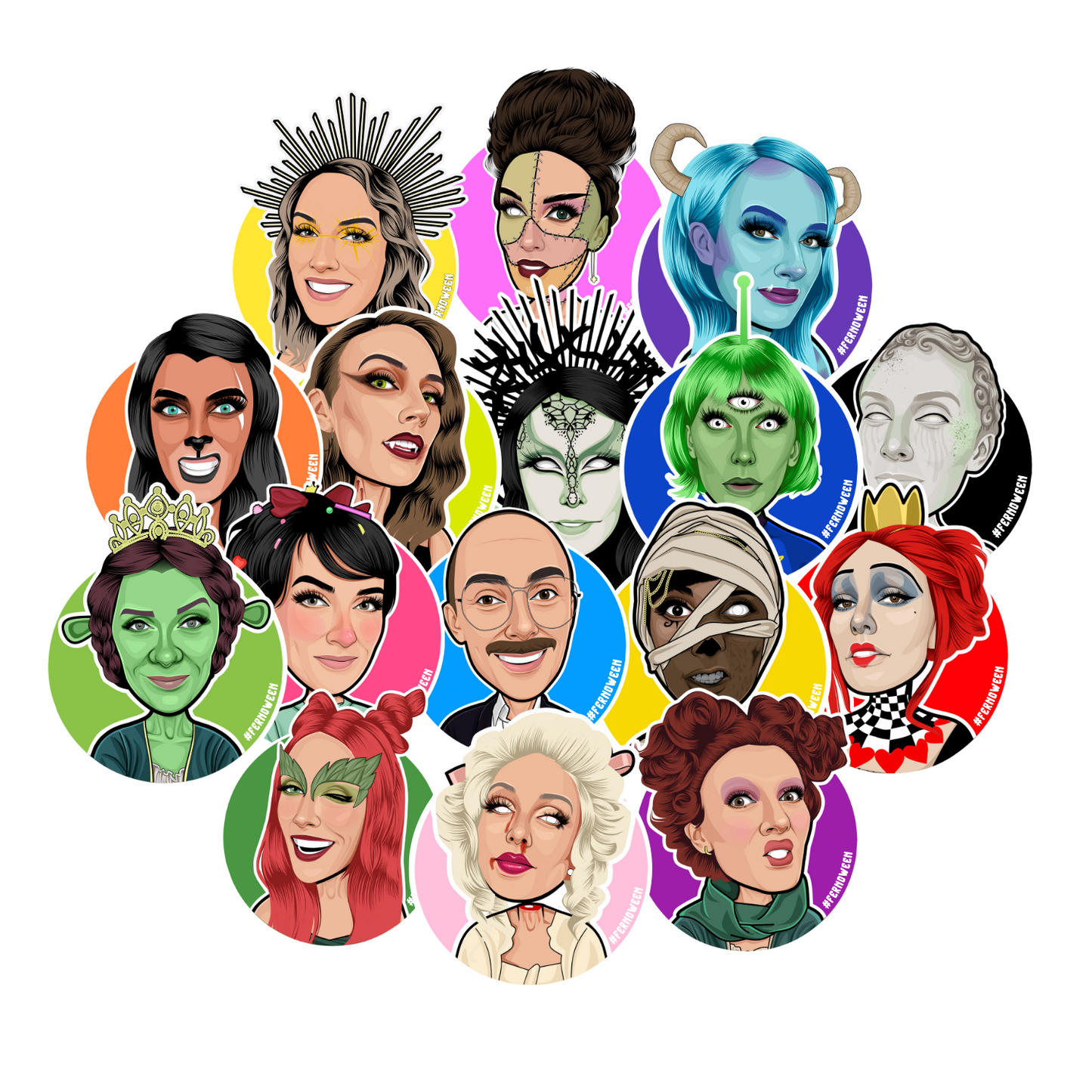 *THE FERNIE PACK* - ALL 16 STICKERS